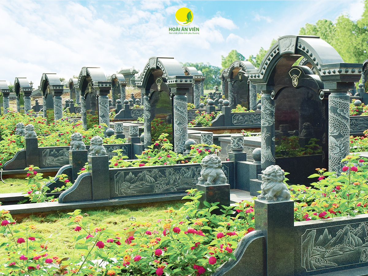 Mẫu mộ đẹp tại công viên nghĩa trang Hoài Ân Viên