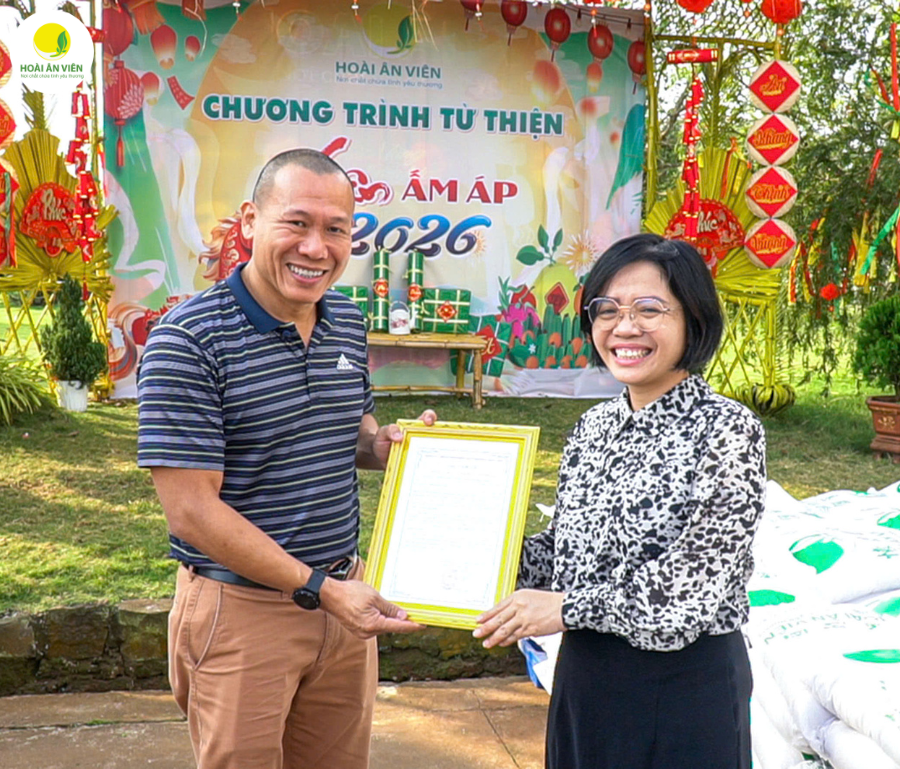 Nhân dịp Tết Nguyên Đán 2026, Hoài Ân Viên đã tổ chức chương trình từ thiện với chủ đề “Xuân Ấm Áp - 2026”