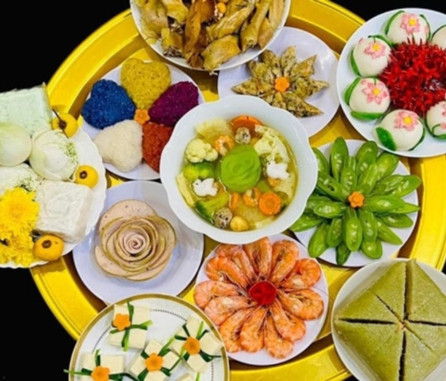 Mâm cúng mùng 1 tháng Chạp 