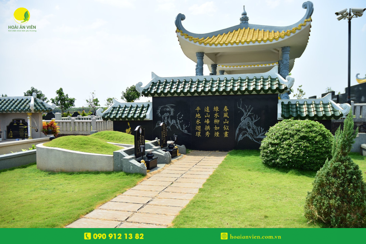 Công viên nghĩa trang hội tụ các mẫu mộ đẹp nhất nhì Việt Nam| Hoài Ân Viên