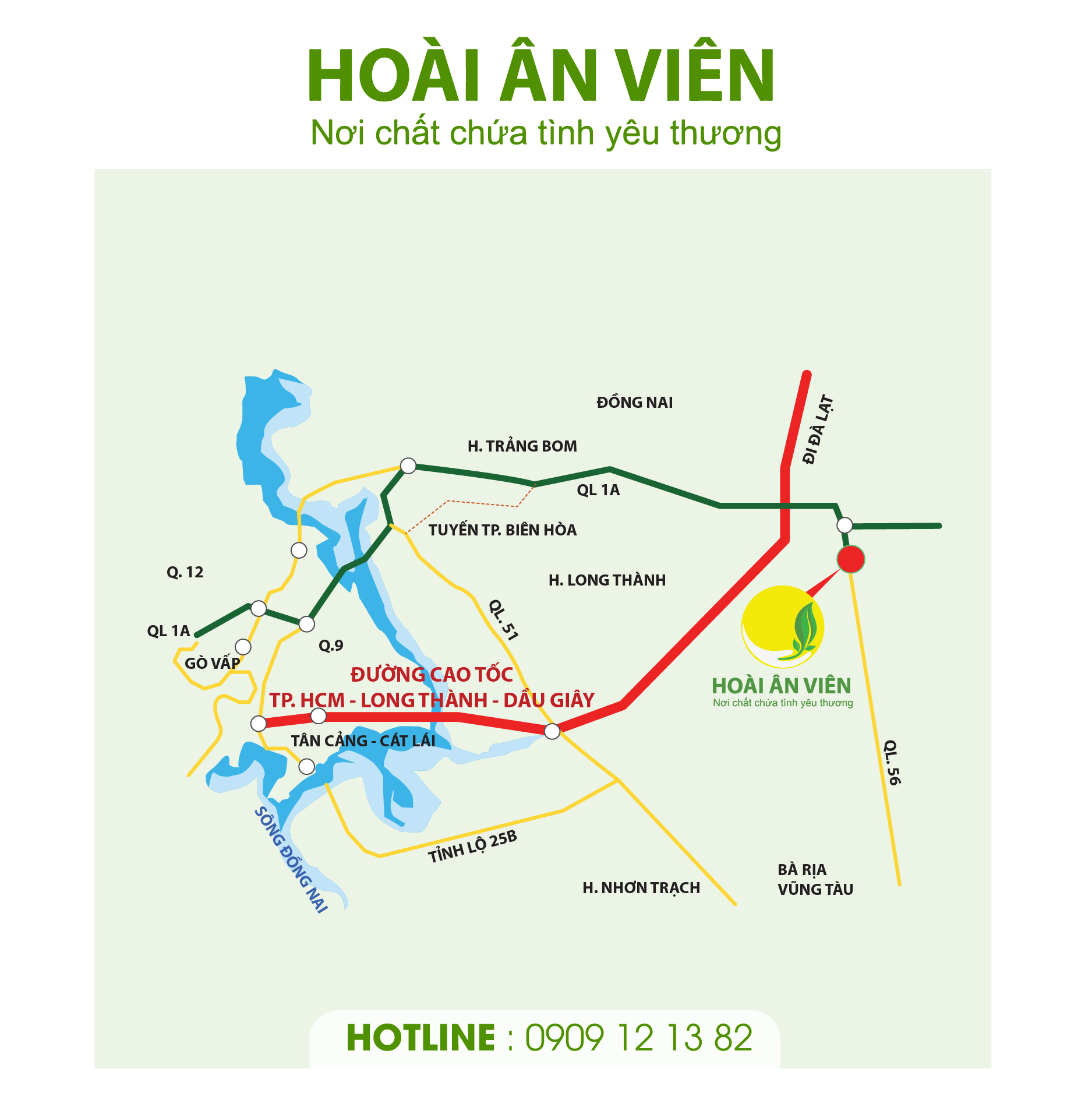 Di chuyển thuận tiện từ HCM -> Hoài Ân Viên