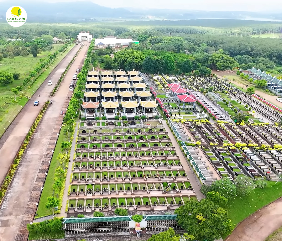 Vị trí địa lý thuận lợi của Công viên Nghĩa trang Hoài Ân Viên